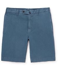 Incotex - Straight-Leg Cotton-Blend Twill Shorts - Lyst