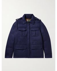 Incotex - Field jacket in twill di lana imbottito Montedoro - Lyst