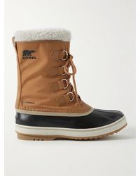 Sorel - 1964 Pactm Faux Shearling-trimmed Nylon-ripstop And Rubber Snow Boots - Lyst