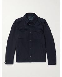Herno - Wool And Cashmere-Blend Shirt Jacket - Lyst
