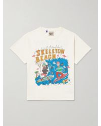 GALLERY DEPT. - Skeleton Beach Surf Glittered Printed Cotton-Jersey T-Shirt - Lyst