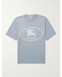 Burberry - Slim-Fit Logo-Print Cotton-Jersey T-Shirt - Lyst