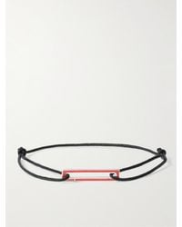 Le Gramme - Le 1.7g Armband aus Kordel mit Detail aus Sterlingsilber und Emaille - Lyst