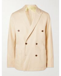 NN07 - Jordin 1454 Double-Breasted Linen Suit Jacket - Lyst