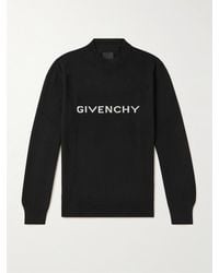 Givenchy - Archetype Logo-intarsia Wool Sweater - Lyst