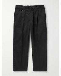 Neighborhood - Dickies Tuck Cropped Tapered Pleated Twill Trousers - Lyst