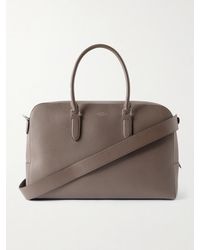 Smythson - Ludlow Full-grain Leather Weekend Bag - Lyst