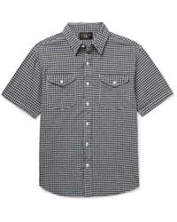 RRL - Lee Checked Cotton And Linen-Blend Shirt - Lyst