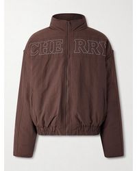 CHERRY LA - Pit Crew Logo-Embroidered Padded Nylon Jacket - Lyst