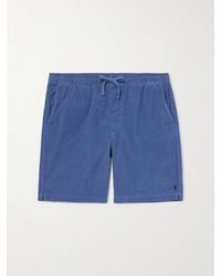 Polo Ralph Lauren - Straight-Leg Logo-Embroidered Cotton-Corduroy Drawstring Shorts - Lyst