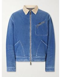 Kapital - Virgin Mary Reversible Corduroy-trimmed Denim Jacket - Lyst