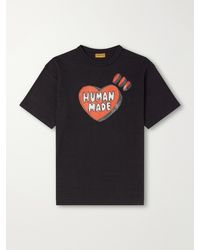 Human Made - Printed Cotton-Jersey T-Shirt - Lyst