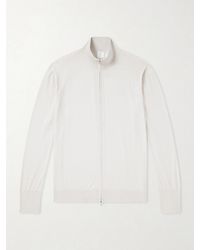 Eleventy - Wool Zip-up Cardigan - Lyst