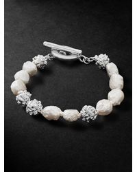 OUIE - Bracciale in argento sterling con perle - Lyst