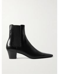 Saint Laurent - Rainer Glossed-leather Chelsea Boots - Lyst