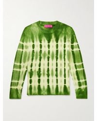 The Elder Statesman - Wire Tie-Dyed Ribbed Cashmere Sweater - Lyst