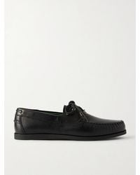 VINNY'S - Boatman Full-grain Leather Boat Shoes - Lyst