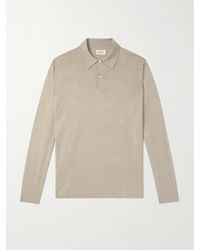 Hartford - Linen And Cotton-blend Polo Shirt - Lyst
