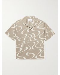 FRAME - Camp-Collar Printed Organic Cotton Shirt - Lyst