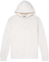 Carhartt - Duster Logo-embroidered Garment-dyed Cotton-jersey Hoodie - Lyst