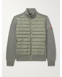 Canada Goose - Hybridge Slim-Fit Quilted Down Shell And Merino Wool Jacket - Lyst