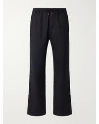 God's True Cashmere - Straight-Leg Cashmere-Twill Drawstring Trousers - Lyst