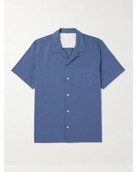 MR P. - Gestreiftes Hemd aus Biobaumwolle mit Reverskragen - Lyst