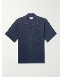 NN07 - Julio 5706 Convertible-collar Linen Shirt - Lyst