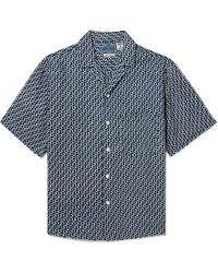 Blue Blue Japan - Camp-collar Printed Linen Shirt - Lyst