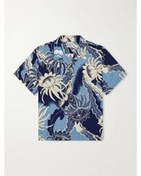 JW Anderson - Camp-Collar Floral-Print Voile Shirt - Lyst