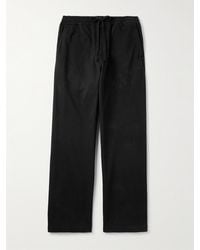 Carhartt - Floyde Straight-Leg Garment-Dyed Stretch-Cotton Twill Drawstring Trousers - Lyst