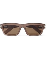 ZEGNA - Square-Frame Acetate Sunglasses - Lyst