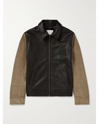Kingsman - Argylle Corduroy And Full-grain Leather Jacket - Lyst