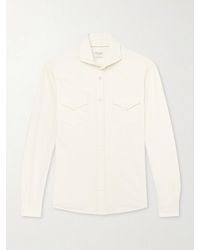 Brunello Cucinelli - Honeycomb-Knit Cotton Shirt - Lyst