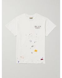 GALLERY DEPT. - Boardwalk Paint-splattered Logo-print Cotton-jersey T-shirt - Lyst