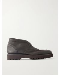 John Lobb - Field Full-Grain Leather Desert Boots - Lyst