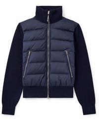 Tom Ford - Leather-Trimmed Quilted Shell And Wool Down Jacket - Lyst