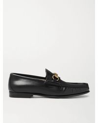 Gucci - Roos Horsebit Leather Loafers - Lyst
