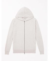 John Smedley - Carty Merino Wool Zip-up Hoodie - Lyst