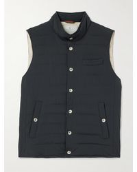 Brunello Cucinelli - Slim-fit Quilted Nylon Down Gilet - Lyst