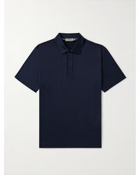 Canali - Cotton-Jersey Polo Shirt - Lyst