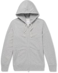 Reigning Champ - Slim-fit Mélange Loopback Cotton-jersey Zip-up Hoodie - Lyst