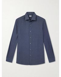Caruso - Cotton And Cashmere-Blend Shirt - Lyst