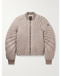 Rick Owens - Moncler Piumino trapuntato in shell Radiance - Lyst