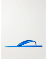 Christian Louboutin - Logo-Embossed Rubber Flip Flops - Lyst