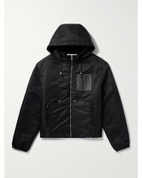 Loewe - Leather-trimmed Shell Hooded Jacket - Lyst