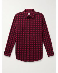 Randy's Garments - Checked Brushed-Cotton Shirt - Lyst