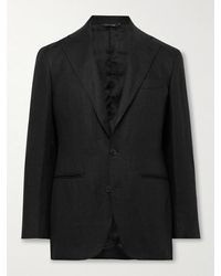Saman Amel - Unstructured Linen Suit Jacket - Lyst