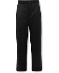 Bode - Straight-Leg Satin-Trimmed Wool Barathea Tuxedo Trousers - Lyst