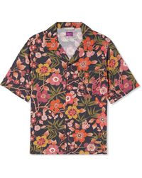 Onia - Camp-collar Floral-print Woven Shirt - Lyst
